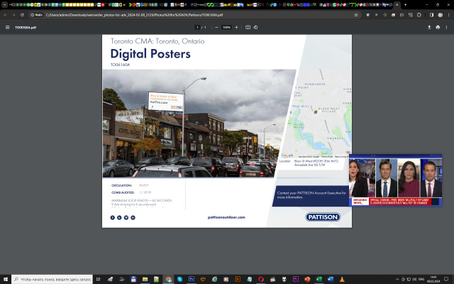 Щит 1408x384,  Autoroute 30 5m AOD Ch. Saint-François Xavier CS F/E