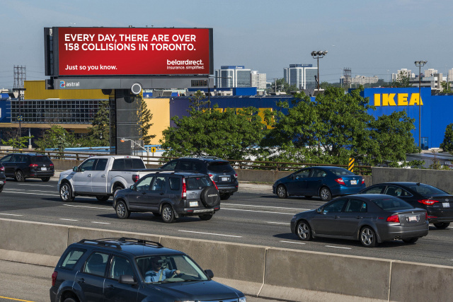 Щит 1408x400,  GARDINER EXPRESSWAY, W/O KIPLING